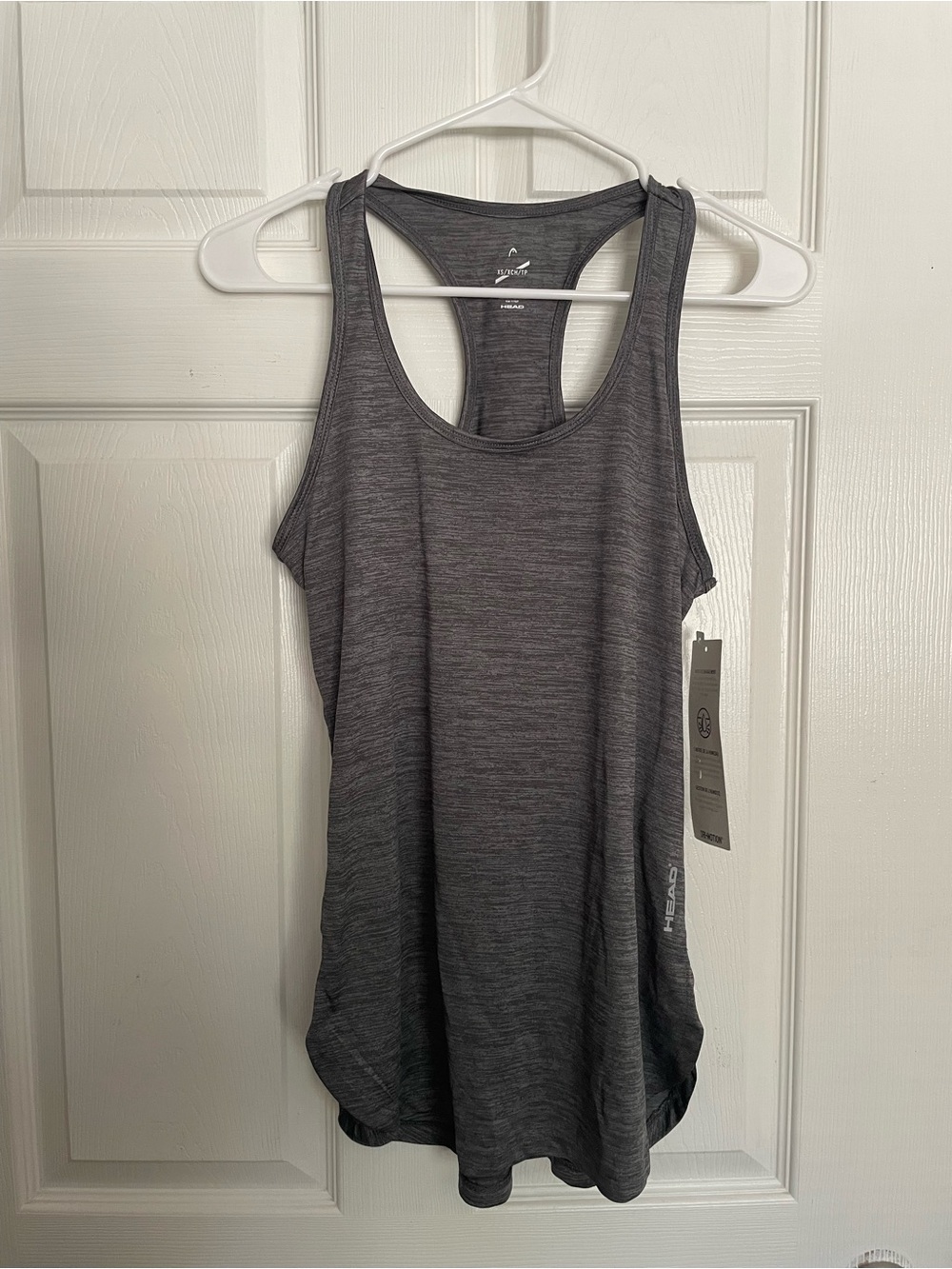 Head Women’s size XS Gray Heather Racerback Tank Top Slim Fit